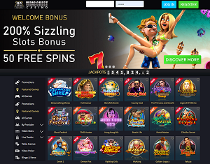 Vegas Crest Casino Homepage